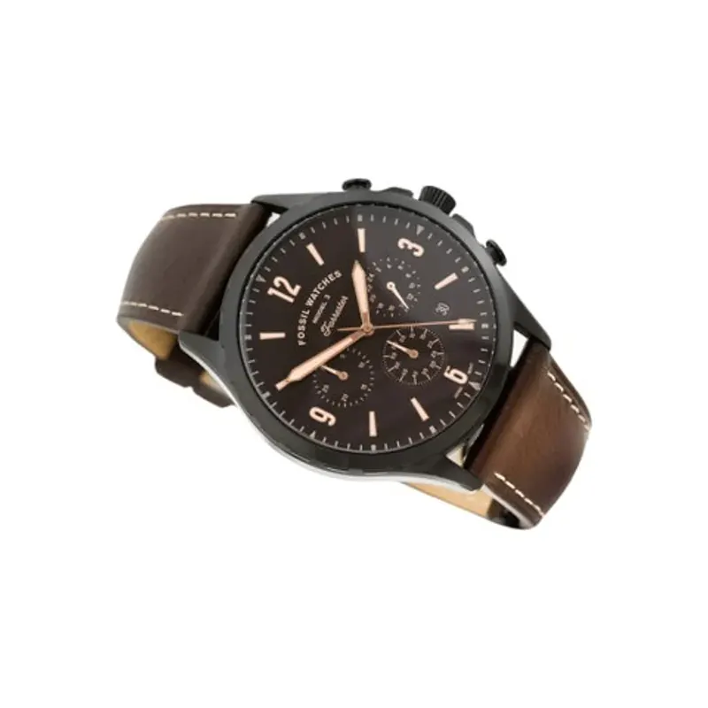 Fossil Forrester Chronograph Brown Leather Men's Watch | FS5608